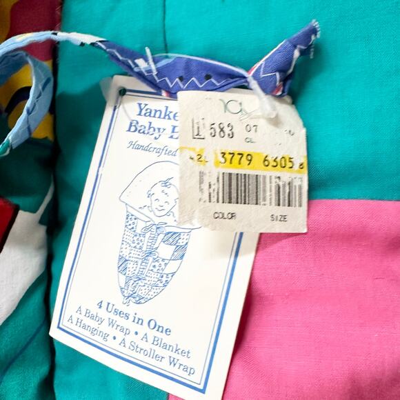 Yankee Lady Creations Vermont Baby Bunting Colorful Animal Quilted Blanket NOS - Picture 4 of 10